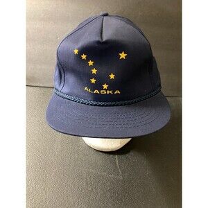 Vintage Alaska State Flag Trucker Snapback Hat Cap Headliners Made in USA NEW